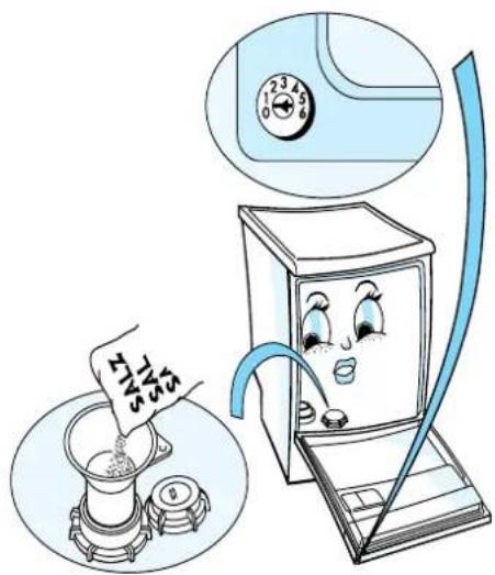 WHIRLPOOL ADG 3554 AVM - How to fill the salt container - 4