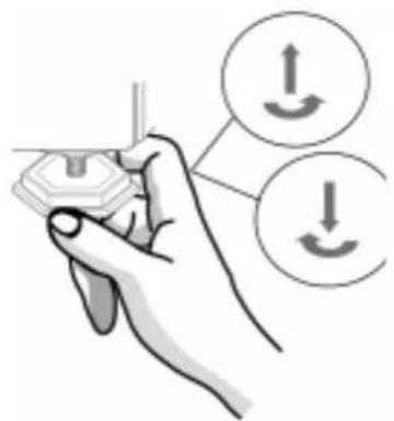 WHIRLPOOL FL 5054/3 - Adjust the feet - 2