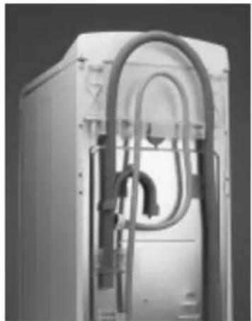 WHIRLPOOL AWT 2070/1 - Connect the water inlet hose. - 1