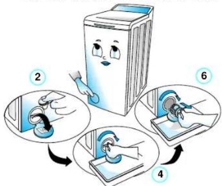 WHIRLPOOL AWT 2151 - REMOVING THE FOREIGN BODY TRAP - 1