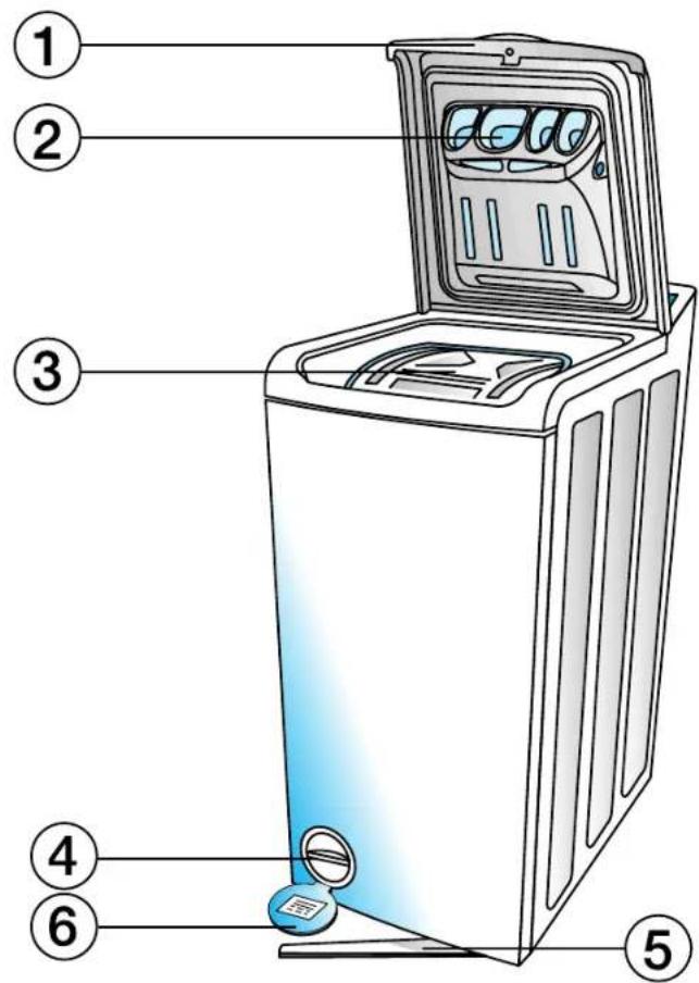 WHIRLPOOL AWT 2151 - WASHING MACHINE AND ACCESSORIES - 1