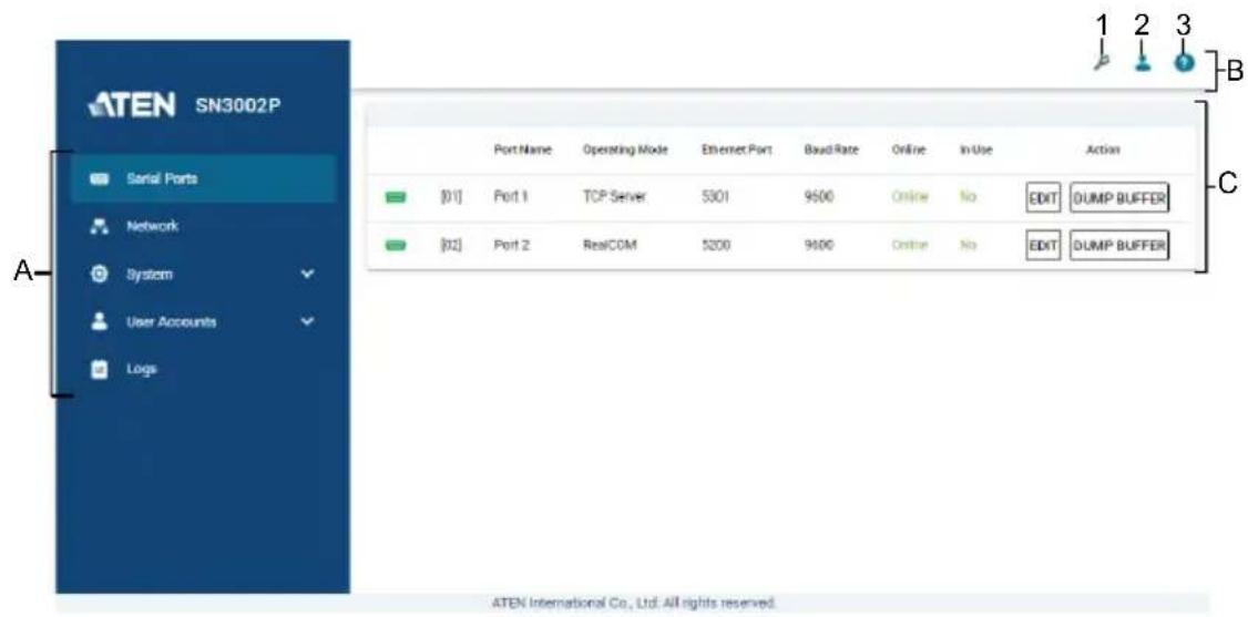 ATEN SN3001 - Web Interface - 1