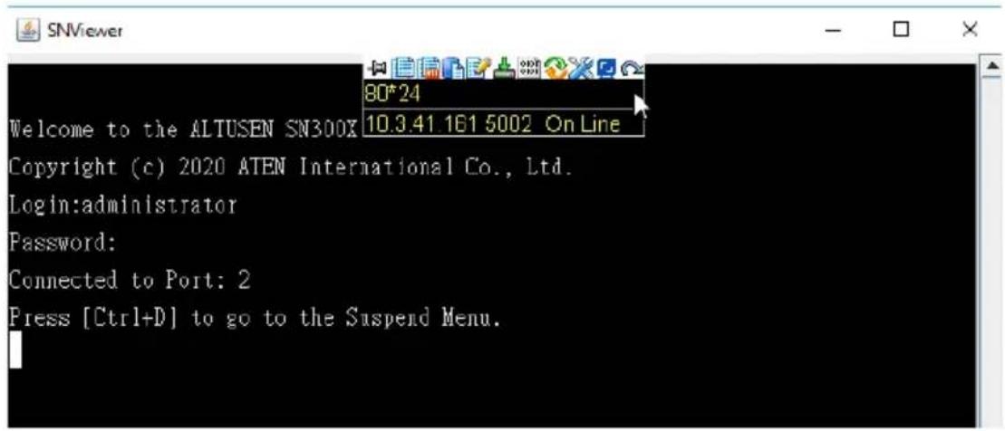 ATEN SN3001 - Telnet / SSH - 1