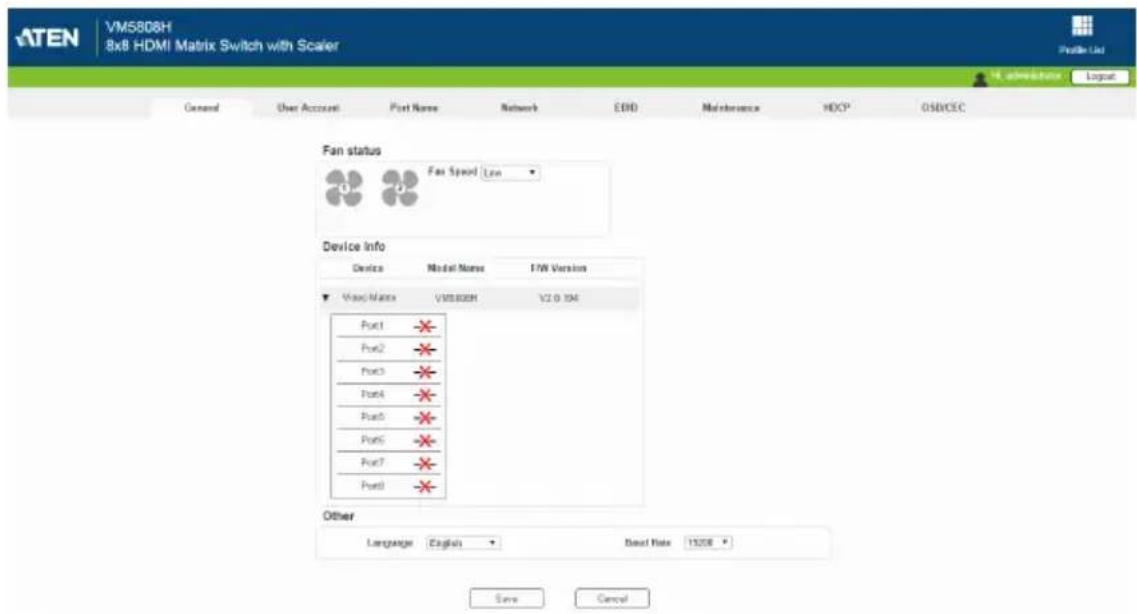 ATEN VM5808H - System Settings - 1