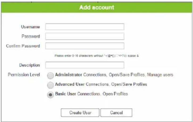 ATEN VM3250-AT-G - Add Account - 1