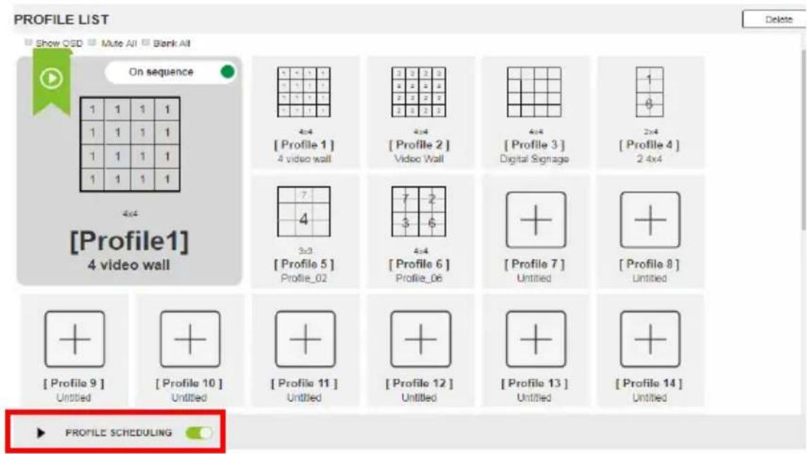 ATEN VM3250-AT-G - Enabling/Disabling Profile Schedule - 1