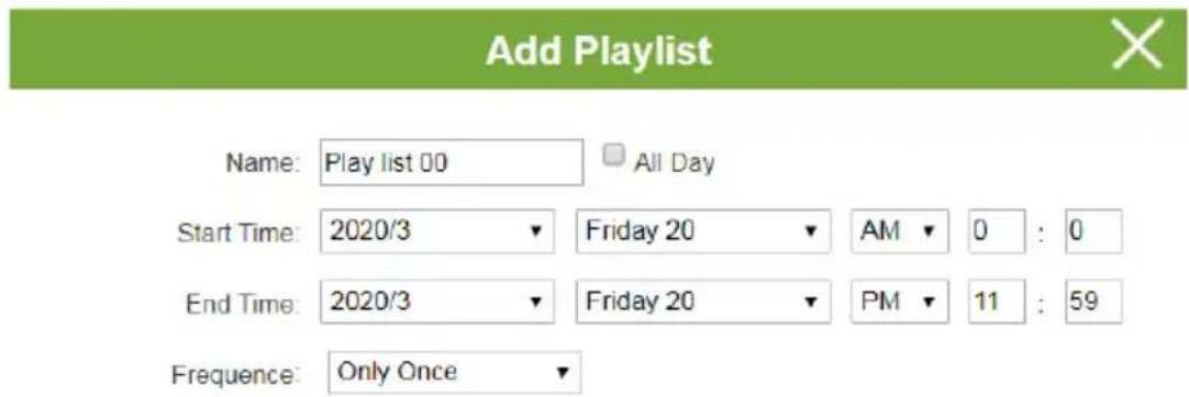 ATEN VM3250-AT-G - Adding a Recurring Playlist - 3