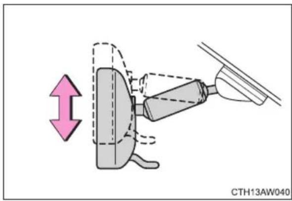 SUBARU BRZ (2014) - Adjusting the height of rear view mirror - 1