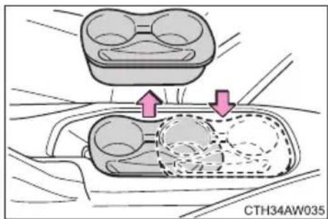 SUBARU BRZ (2014) - ■Changing the cup holder position - 1