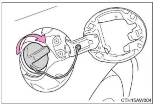 SUBARU BRZ (2014) - Closing the fuel tank cap - 1