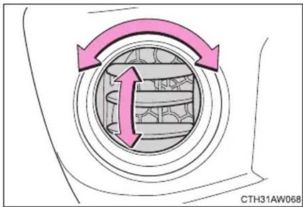 SUBARU BRZ (2014) - Adjusting the position of the air outlets - 2