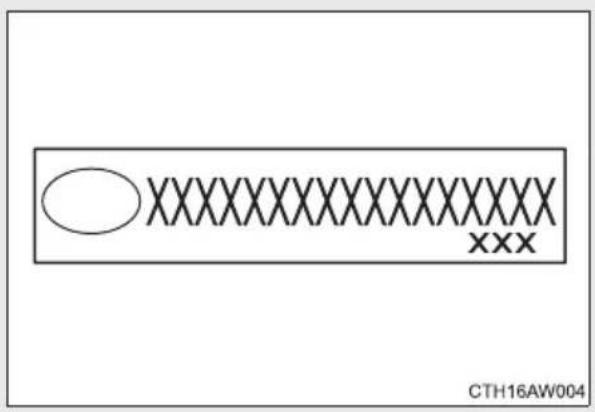 XXXXXX XXX CTH16AW004