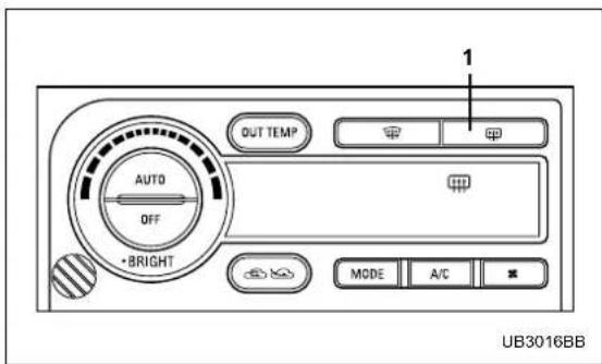 1 OUT TEMP AUTO OFF •BRIGHT MODE A/C UB3016BB