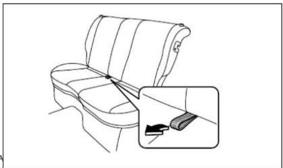 SUBARU Legacy GT (2004) - ▼ Folding down the seat cushion and seatback - 4