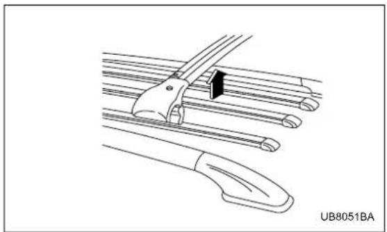 SUBARU Legacy GT (2004) - ▼ Removal and installation of the crossbars - 2