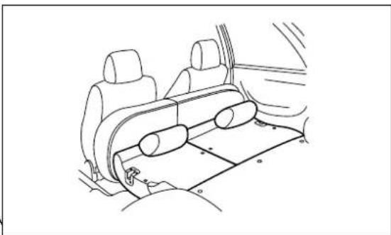 SUBARU Legacy GT (2004) - ▼ Folding down the seat cushion and seatback - 6