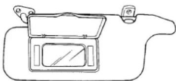 SUBARU Legacy GT (2004) - ■ Vanity mirror (if equipped) - 1