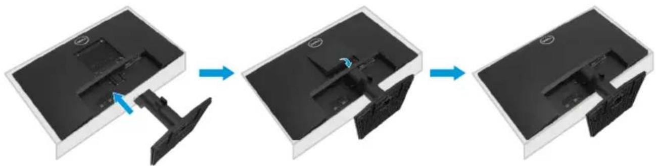 DELL E2422H - Ständer anschließen - 4