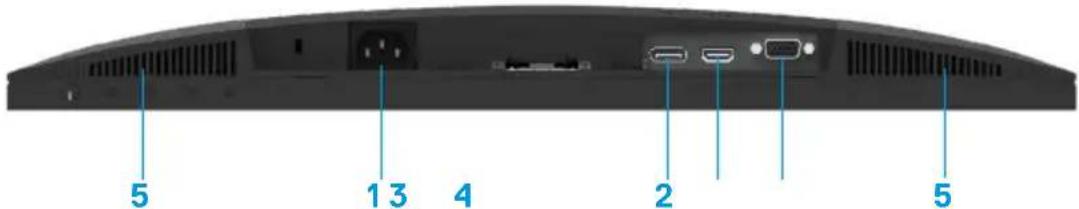 DELL E2422H - Unterseite ohne Monitorständer - 3