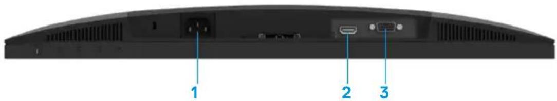 DELL E2422H - Unterseite ohne Monitorständer - 2