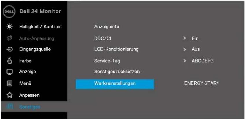 DELL E2422H - Auf das OSD-Menü zugreifen - 66