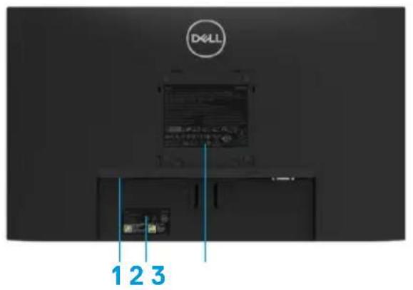 DELL E2422H - Übersicht über Funktionen und Bedienelemente - 2