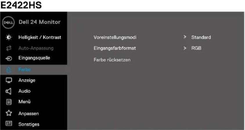 DELL E2422H - Auf das OSD-Menü zugreifen - 23