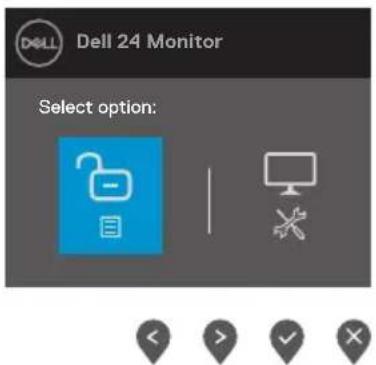 DELL E2422H - So geben Sie die Taste(n) frei: - 1