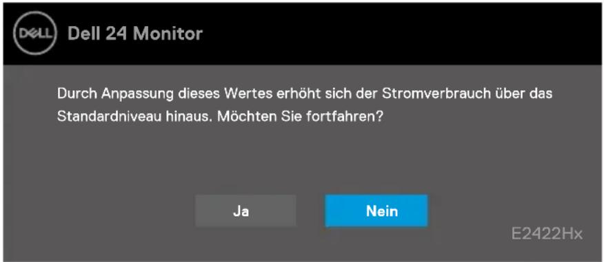 DELL E2422H - OSD-Warnmeldungen - 1