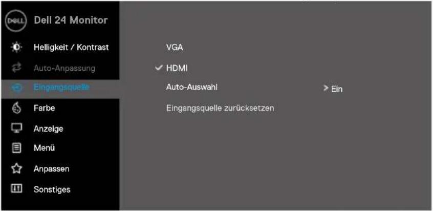 DELL E2422H - Auf das OSD-Menü zugreifen - 16