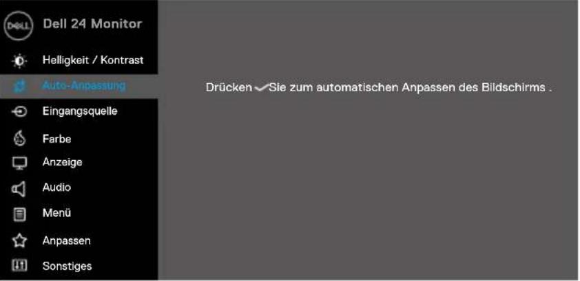 DELL E2422H - Auf das OSD-Menü zugreifen - 10