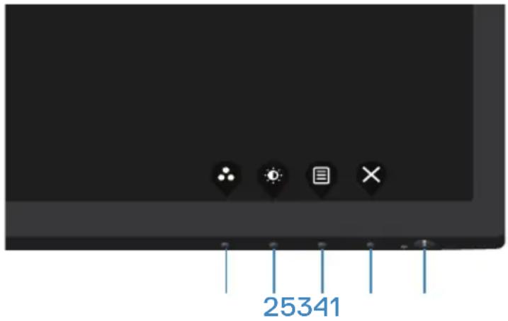 DELL E2722HS - Steuertasten verwenden - 1