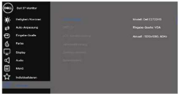 DELL E2722HS - Info Anzei- gen - 3