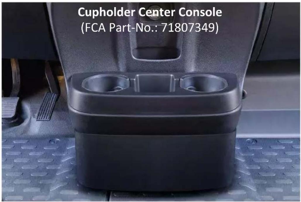 Cupholder Center Console (FCA Part-No.: 71807349)