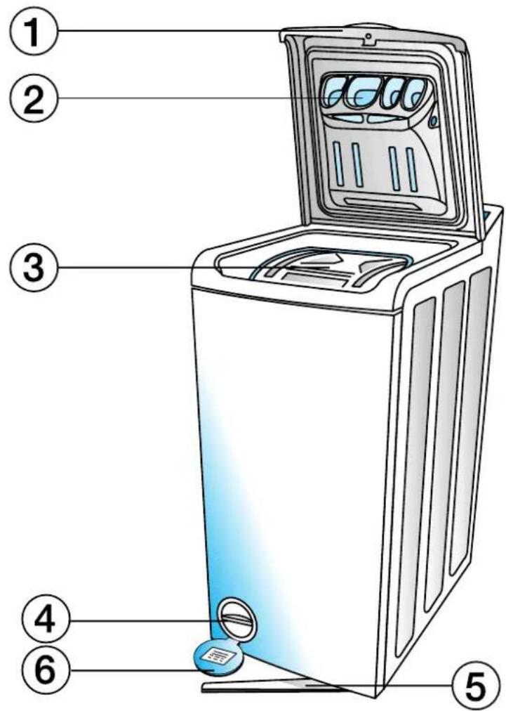 WHIRLPOOL AWT 2052 - WASHING MACHINE AND ACCESSORIES - 1