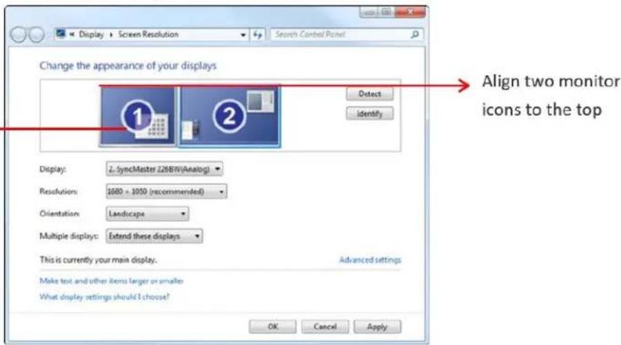 Raritan MasterConsole MCD-108-DUAL - In the Display Settings: - 2