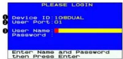Raritan MasterConsole MCD-108-DUAL - Login Screen - 1