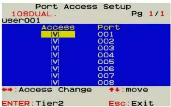 Raritan MasterConsole MCD-108-DUAL - Port Access Setup - 1
