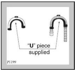 Zanussi-Electrolux ZWF 1211 W - Into a drainage standpipe. - 1