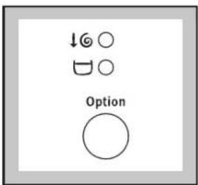Zanussi-Electrolux ZWF 1211 W - Select ↓(spin reduction) or ☐(rinse hold) option - 1