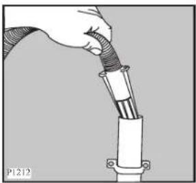 Zanussi-Electrolux ZWF 1211 W - Into a drainage standpipe. - 4