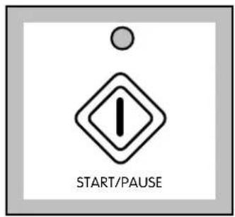Zanussi-Electrolux W1207 - START/PAUSE button ⏻ - 1