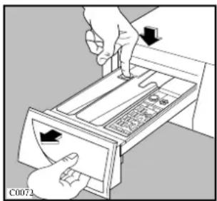 Zanussi-Electrolux F 1045 W - Cleaning the dispenser drawer - 1