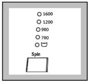 Zanussi-Electrolux ZWF 1440 - Select the spin speed or the RINSE HOLD option - 3