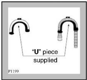 Zanussi-Electrolux ZWF 1440 - Into a drainage standpipe. - 1