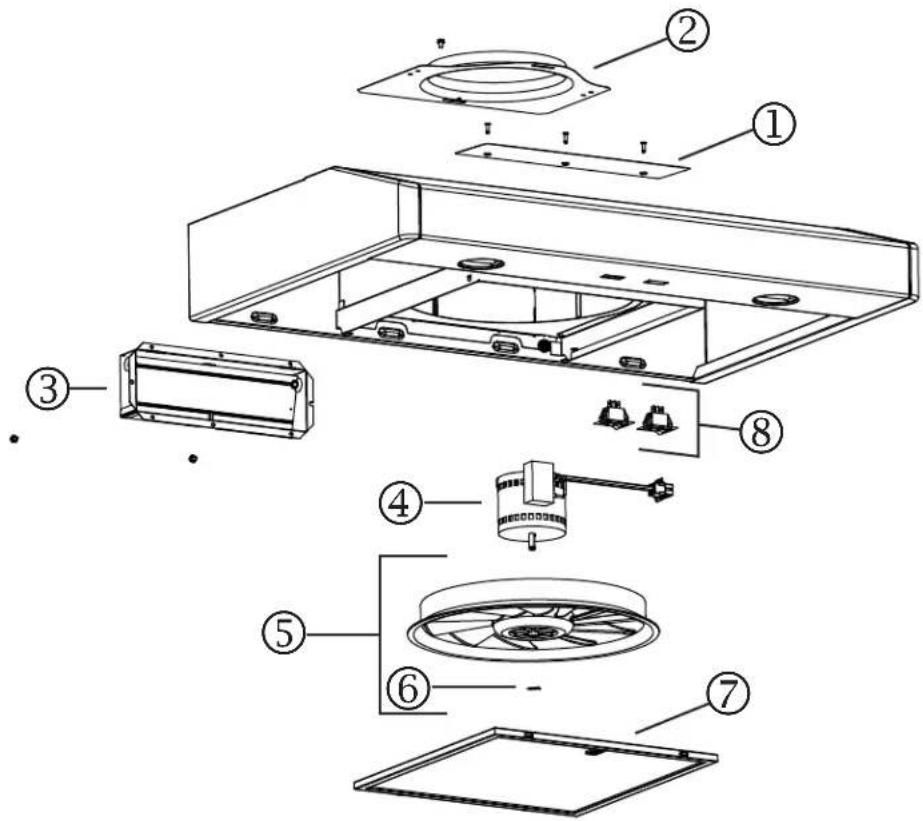 BROAN BNSC130WW - REPLACEMENT PARTS AND REPAIRS - 1