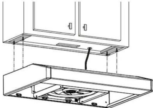 BROAN BNSC130WW - Install the Hood (Standard installation) - 1