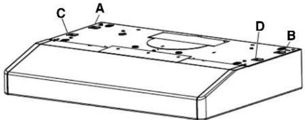 BROAN BNSC130WW - Install the Hood (EZ1 Bracket) (BNDF1 Series only) - 1