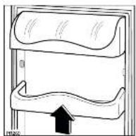 Zanussi-Electrolux ZETF235 - Positioning the door shelves - 2