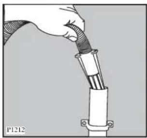 Zanussi-Electrolux ZWF 1021 W - Into a drainage standpipe. - 4